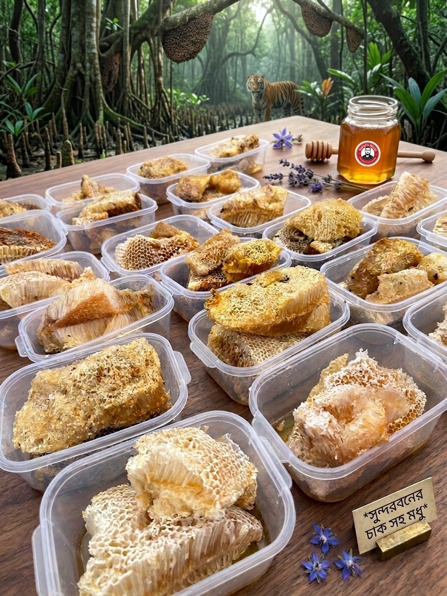 সুন্দরবনের জংলী মধু চাক সহ